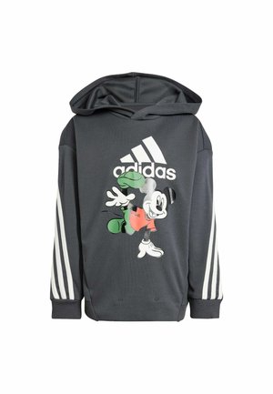 DISNEY MICKEY MOUSE - Felpa con cappuccio - carbon off white bright red
