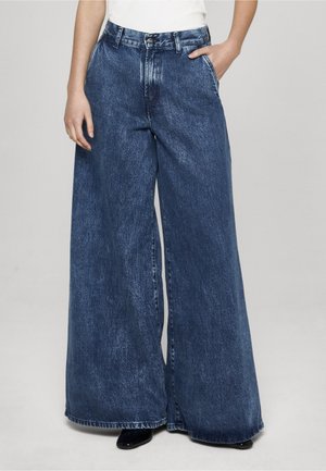NEW MARLENE - Wide leg - medium blue