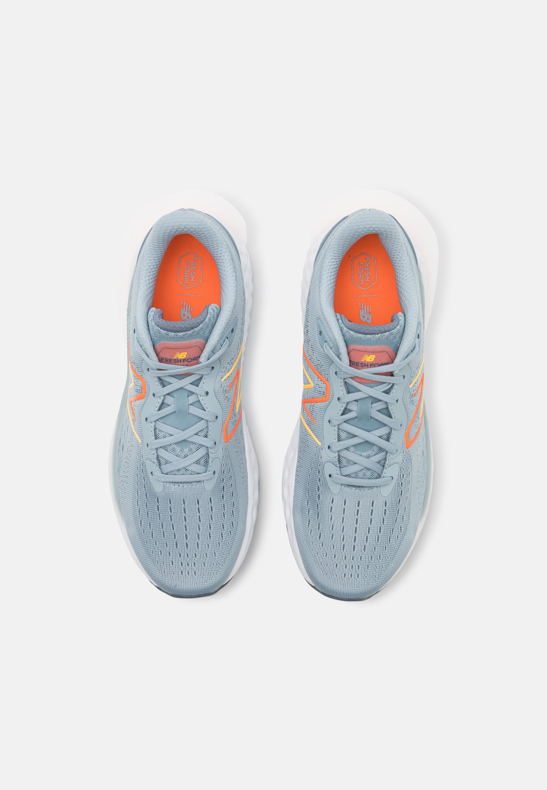 New Balance EVOZ - Neutral running shoes - grey/orange/grey - Zalando.co.uk