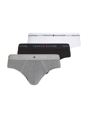 SIGNATURE 3 PACK - Briefs - mid hthr blck th wht