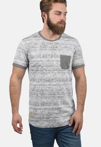 Solid SDINGO - Camiseta estampada - mid grey