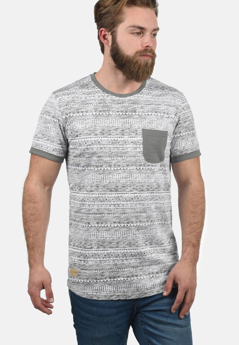 Solid SDINGO - Camiseta estampada - mid grey
