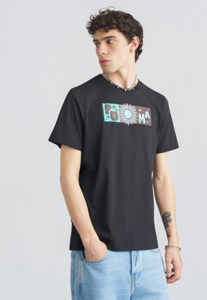SUNSET DRIVE  - T-shirt imprimé - puma black