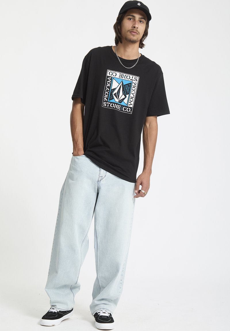 Volcom Tee-shirt manches courtes Stone Blanks Up Femme (Bleu) | privat