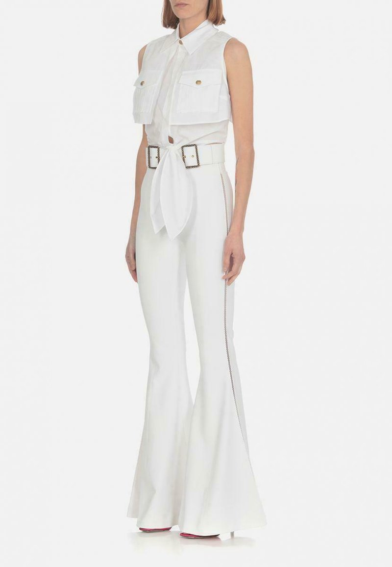 Elisabetta Franchi Camicia cropped con fiocchi EFCA209 main image 1