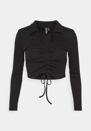 Pieces Petite, PCTEGAN - Top s dlhým rukávom - black