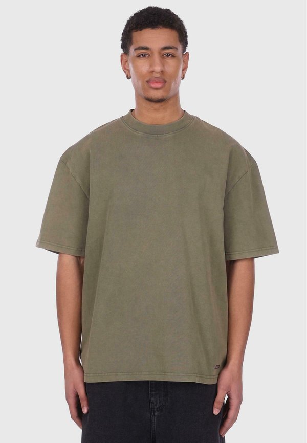 HEAVY PATCH - T-Shirt basic - acid washed olive