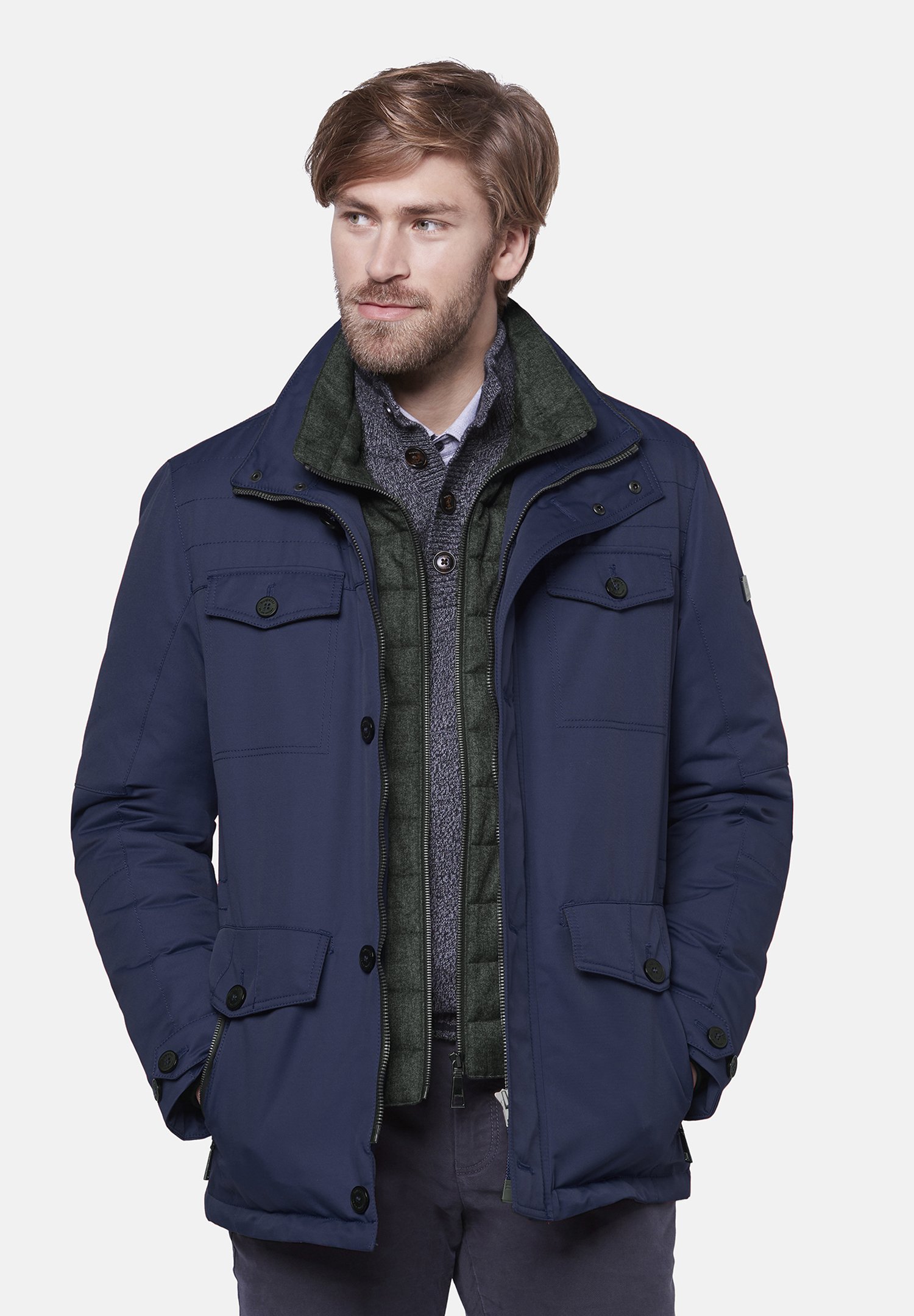 Bugatti MIT EINER OUTIQ AUSTATTUNG Winterjacke marine Bugatti MIT EINER OUTIQ AUSTATTUNG Winterjacke marine