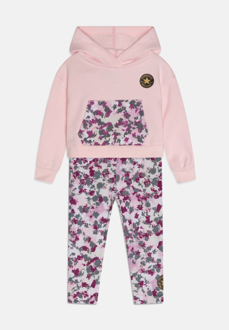 Converse HOODIE PRINTED SET Sweatshirt pink foam/pink Zalando.at