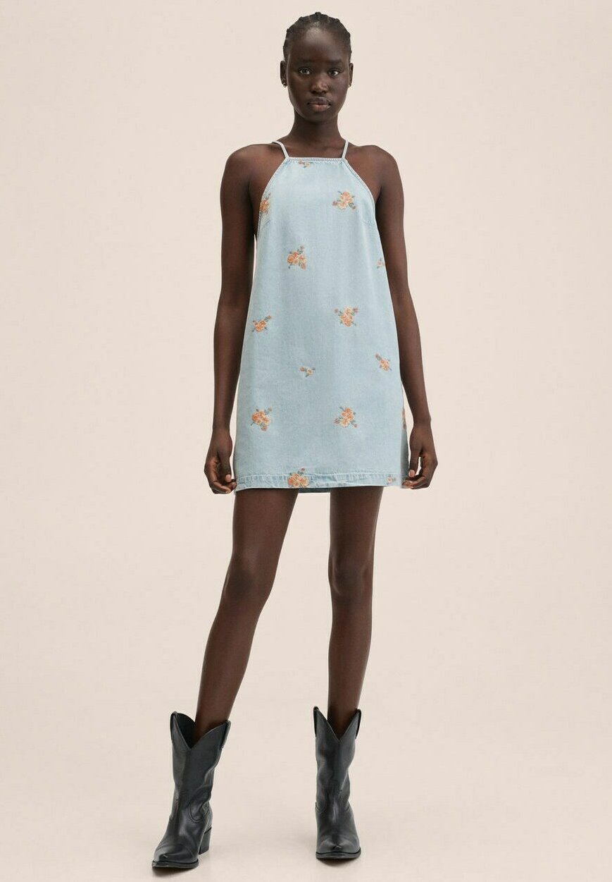 Mango ROSE-H - Vestito di jeans - middenblauw/blu - Zalando.it