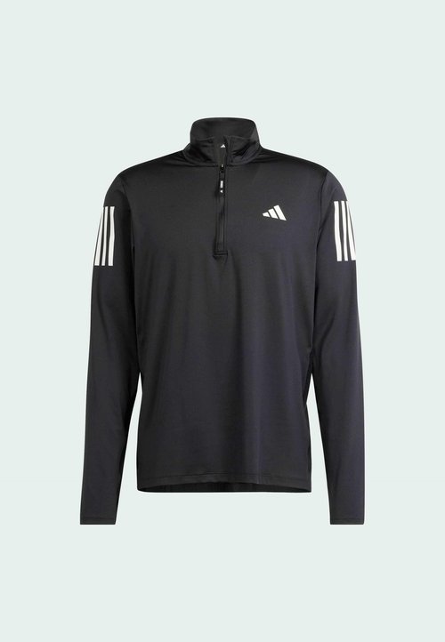 adidas Sudadera de hombre Own The Run Half-Zip Negro — foto 6