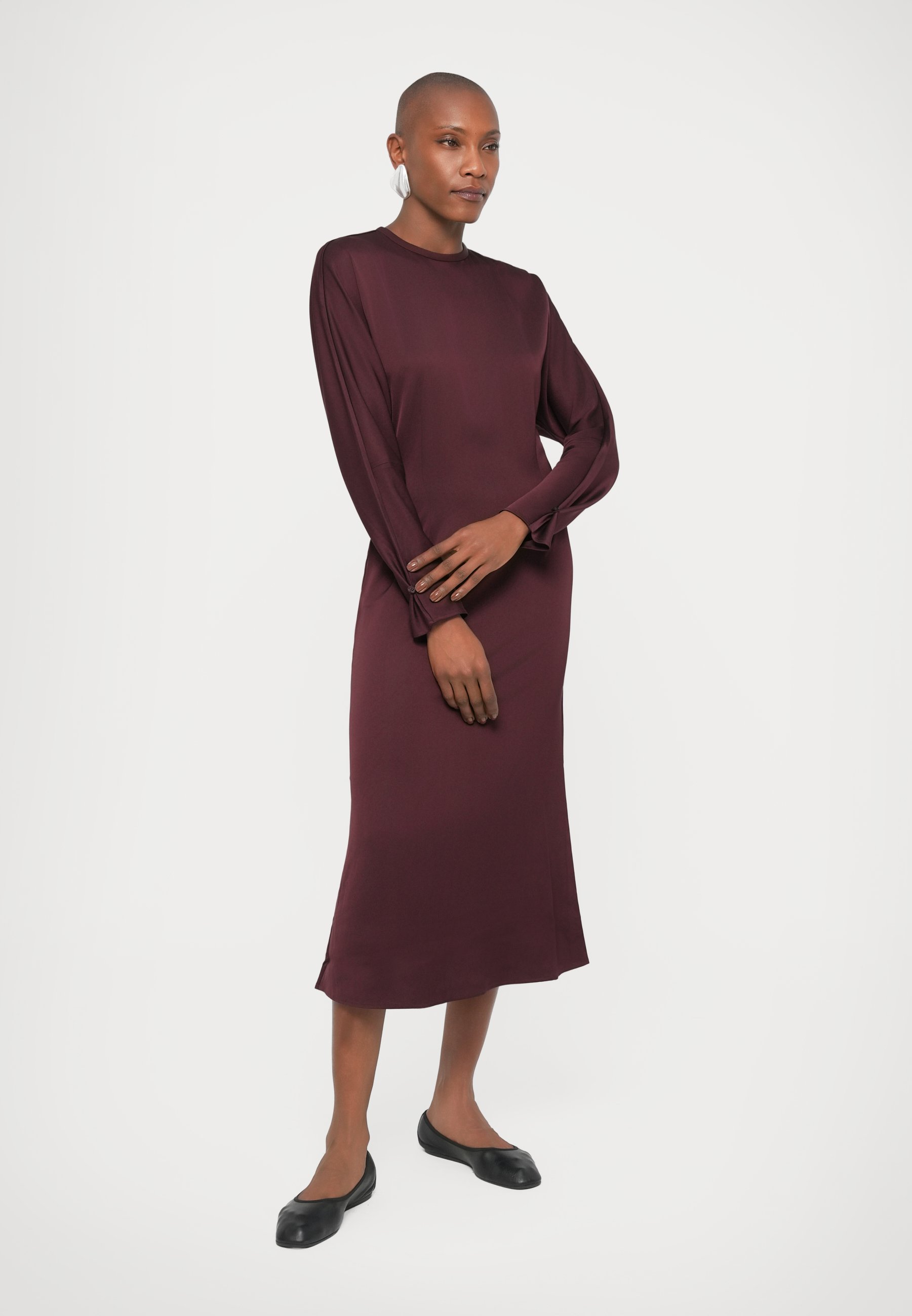Filippa K BATWING DRESS - Day dress - dark burgundy/bordeaux - Zalando.ie