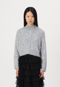 Aware VMMARS HIGH NECK CROPPED - Vesta - light grey