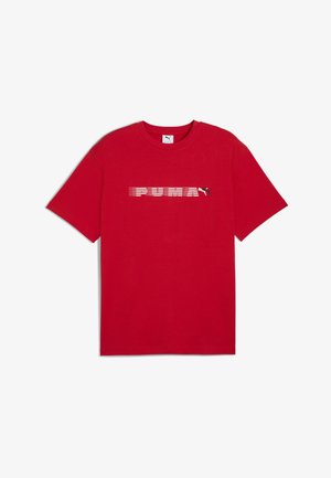 Nyomott mintás póló - for all time red