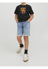 Jack & Jones Junior JJIRICK JJIORIGINAL - Džínové kraťasy - blue denim