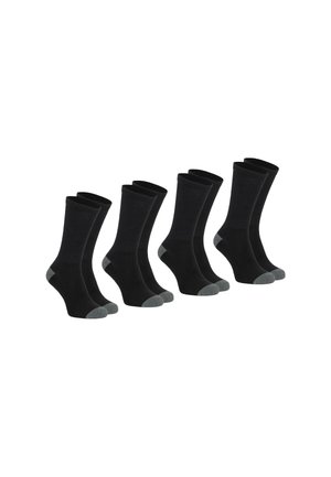 4 PACK - Chaussettes - noir gris chiné