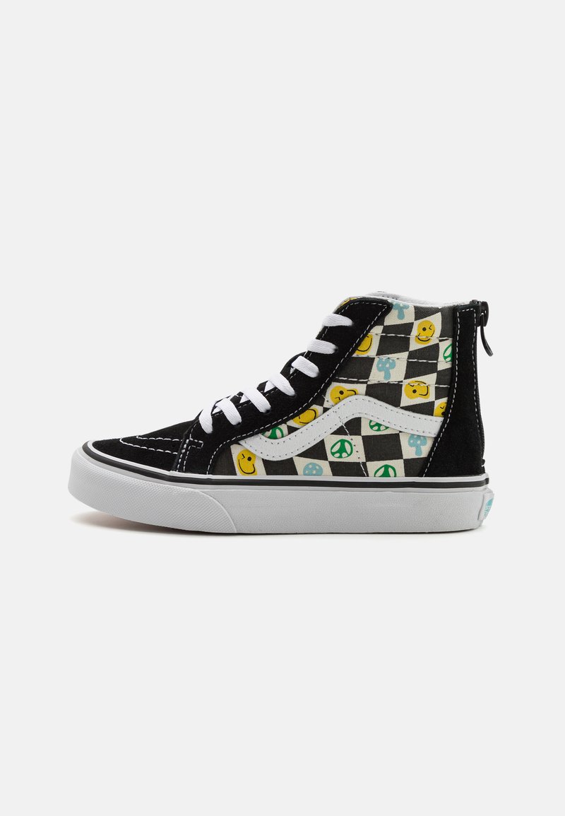 Vans SK8HI ZIP UNISEX Hightop trainers black/multicoloured/black