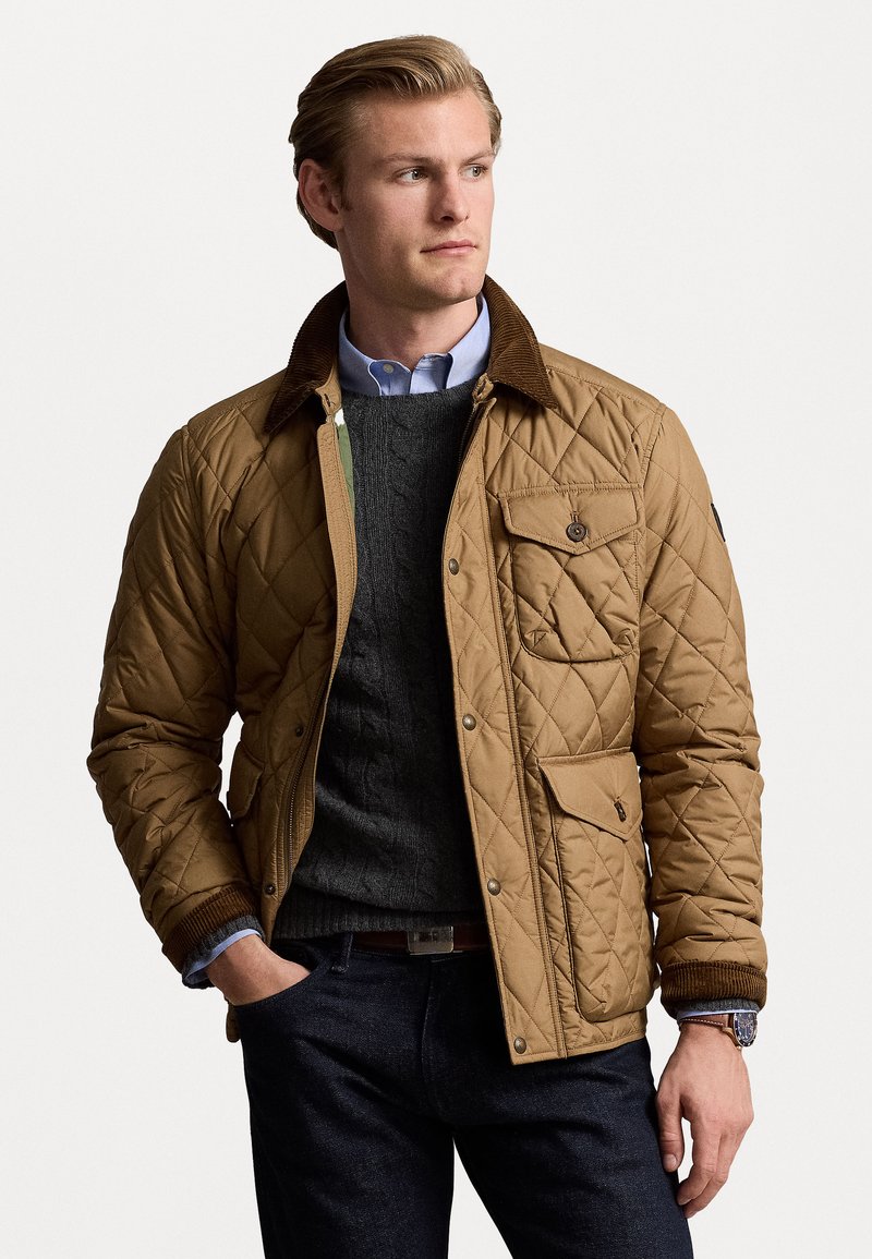 Polo Ralph Lauren THE BEATON QUILTED JACKET - Lengva striukė - honey brown