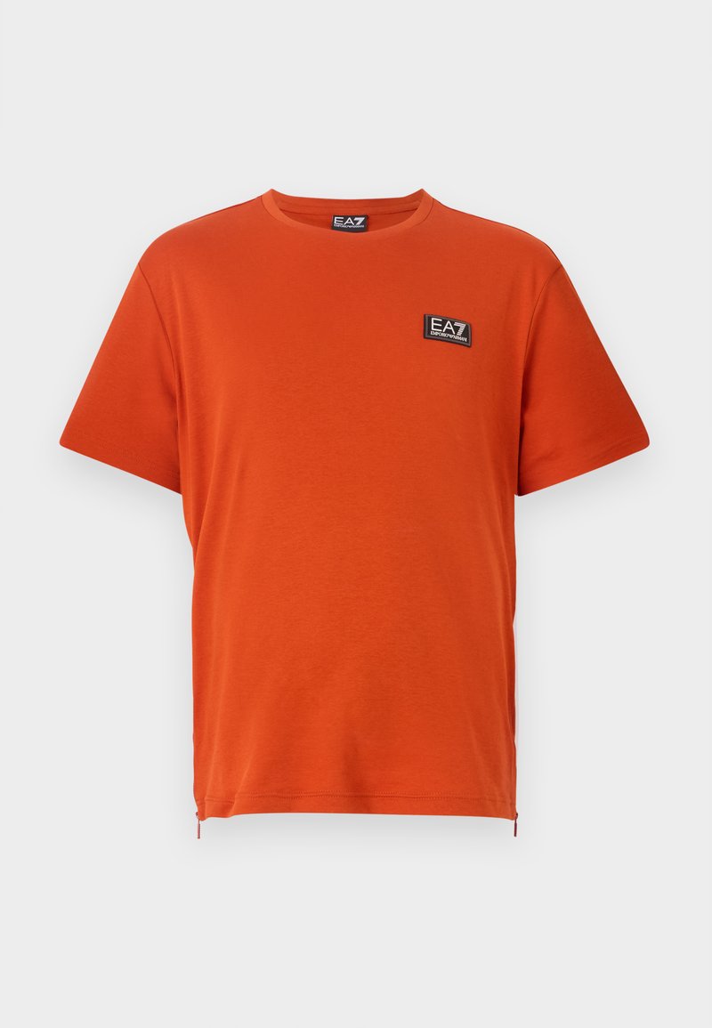 EA7 Emporio Armani T-shirt basic rood EA7 Emporio Armani T-shirt basic rood