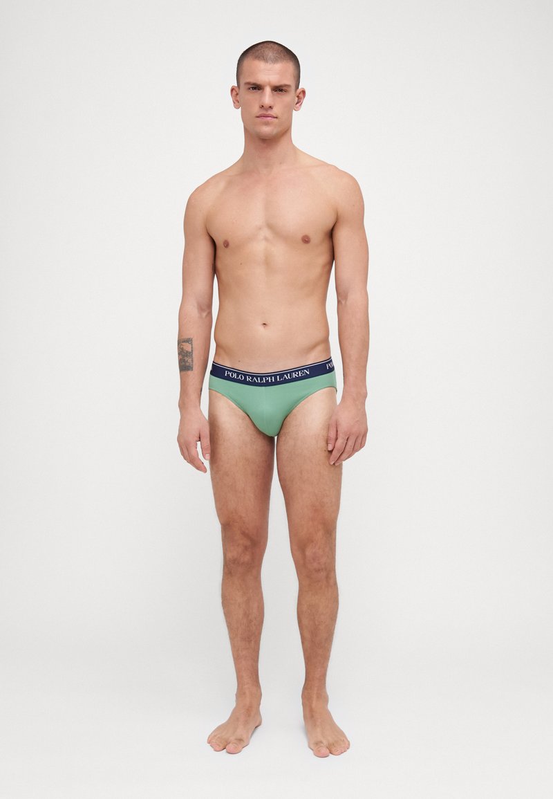 Polo Ralph Lauren - BRIEF 3 PACK - Slip - navy/pistachio/office blue, Agrandir