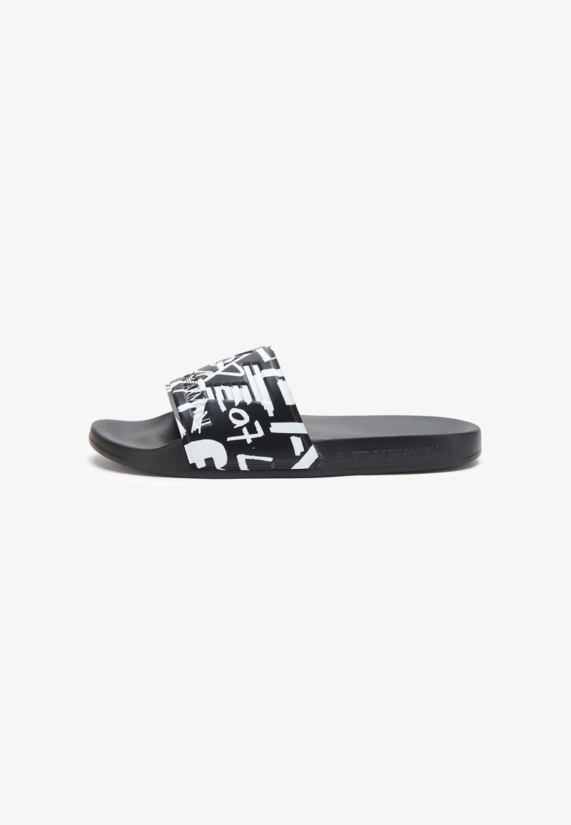 EA7 Emporio Armani Pool slides - black black writing