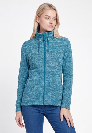 Schmuddelwedda SCHMUDDELWEDDA JACKET - Strickjacke - turquoise melange