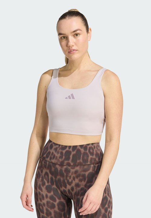 adidas OPTIME BRA TANK - Sujetadores deportivos con sujeción media - ice purple — foto 2