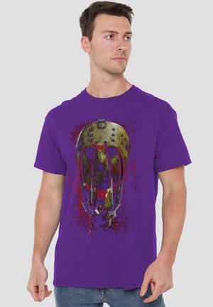 Cotton Soul, FREDDY VS JASON/MASK AND CLAWS - Print T-shirt - purple