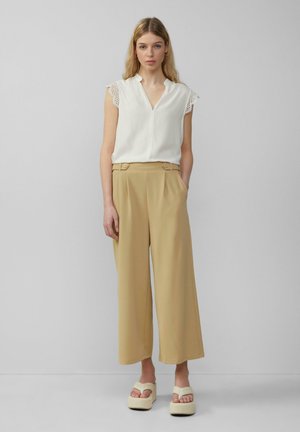 CULOTTE AUS INTERLOCK - Broek - beige