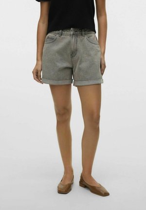 Vero Moda VMZURI MIX NOOS - Denim shorts - medium grey denim