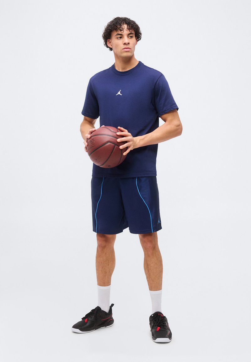 Jordan JUMPMAN CREW - Sportovní tričko - midnight navy/white