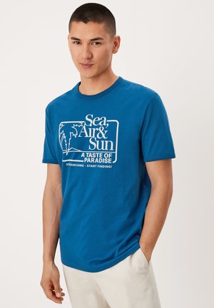 Print T-shirt - petrol