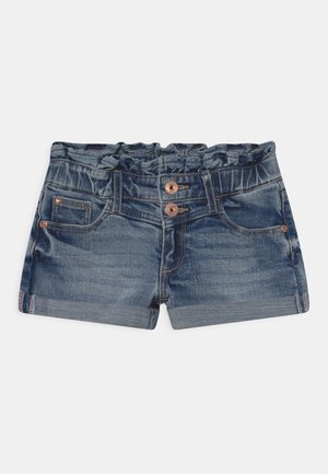 DAPHNE YOKE - Denim shorts - light-blue denim