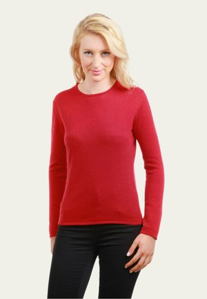 COL ROND - Pullover - rouge