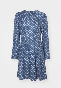 FIT FLARE DRESS - Vestido informal - fossil blue