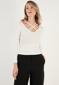 SLIM FIT - Jumper - ecru