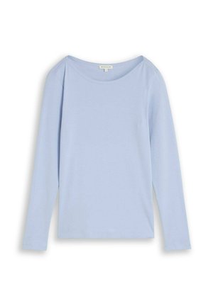 TOM TAILOR, TOM TAILOR T-SHIRT SLIM FIT LANGARMSHIRT MIT U-BOOT-AUSSCHNITT - Long sleeved top - kentucky blue