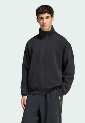 SOFT LUX TRACK TOP - Zip-up sweatshirt - black