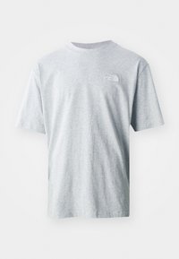M SS ESSENTIAL OVERSIZE TEE - Camiseta estampada - light grey heather
