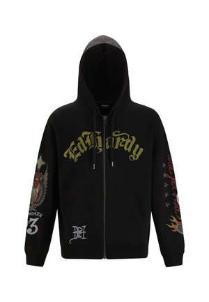 Ed Hardy MENS SKULL OUT OF HELL ZIP THRU - Zip-up sweatshirt - black