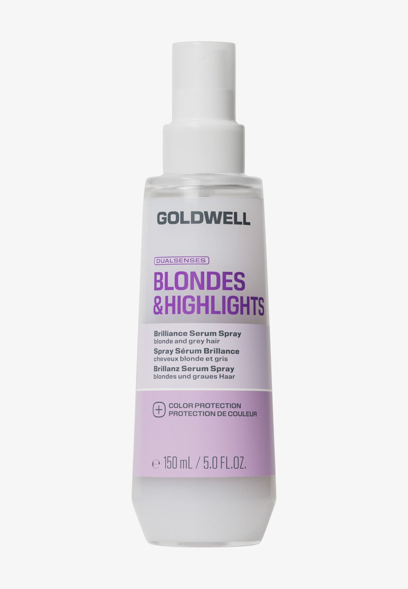 Goldwell Blondes & Highlights Brilliance Serum Spray fles voor blond en grijs haar, 150 ml, met kleurbehoud.
