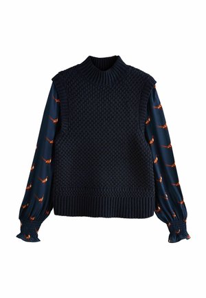 REGULAR FIT - LAYER LOOK TANK  - Svetrík - navy blue pheasant