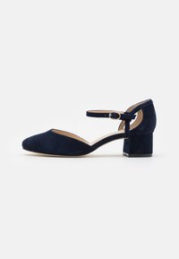 Não selecionado, dark blue 