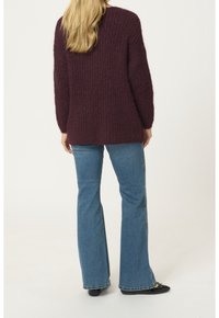 Culture Stickad tröja - mottled bordeaux