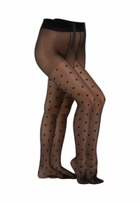 BIG DOTS - Collants - black