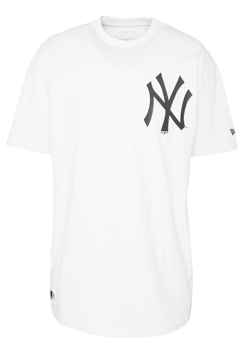 New Era Mlb Big Logo Oversized Tee New York Yankees T Shirt Print Beige Offwhite Zalando De
