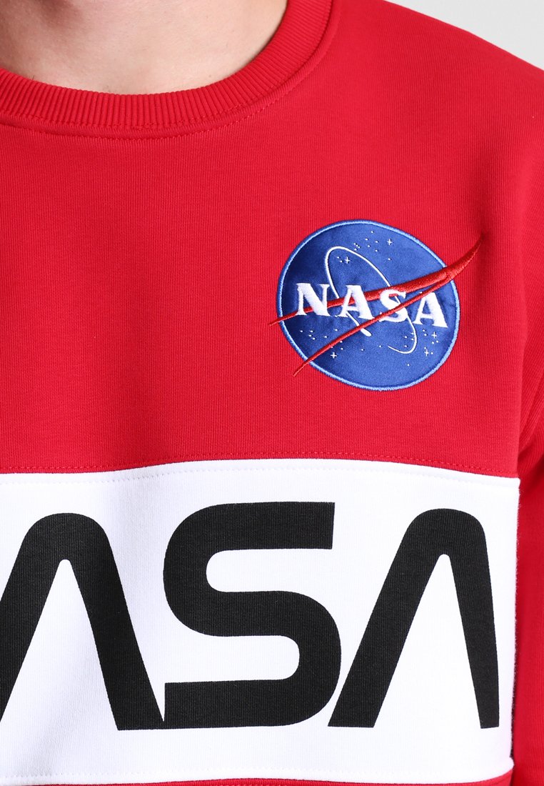 Alpha Industries NASA INLAY Sweater speed redRood Alpha Industries NASA INLAY Sweater speed redRood