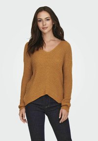 JDY JDYNEW MEGAN NOOS - Strickpullover - sudan brown