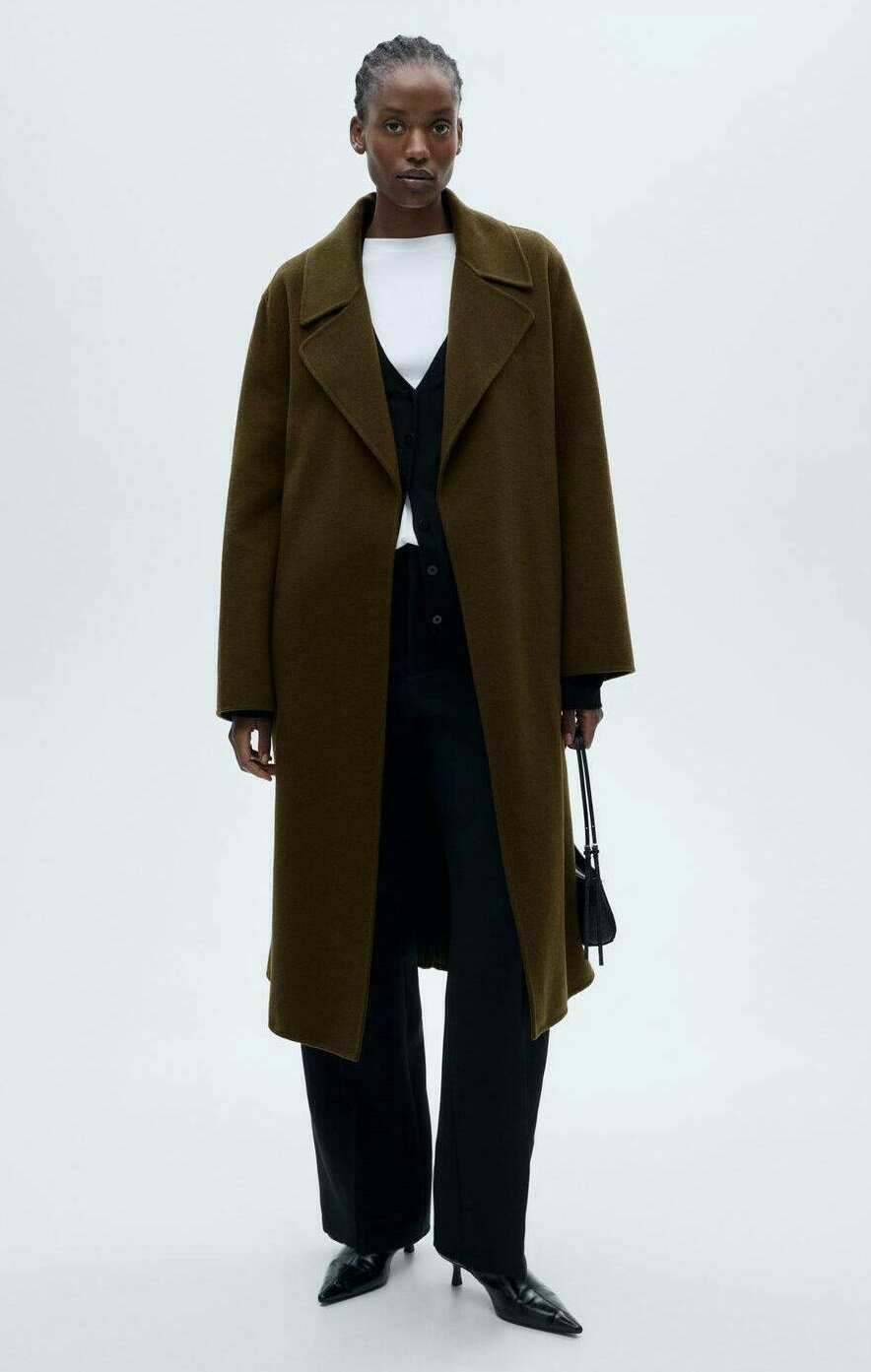 Damen Mantel Zweireihiger Mantel Braun Mango Mango Trenchcoat