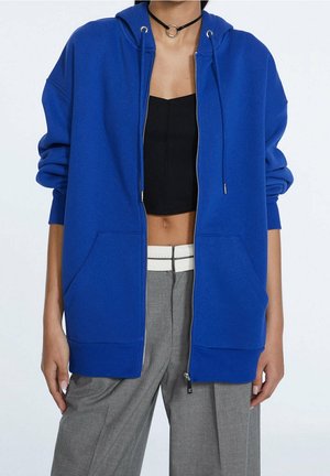 Sweater met rits - blue
